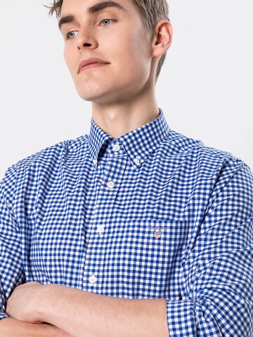 GANT Regular fit Overhemd in Blauw