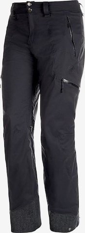 MAMMUT Regular Outdoor Pants 'Stoney' in Black: front