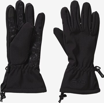 CMP Athletic Gloves in Black: front