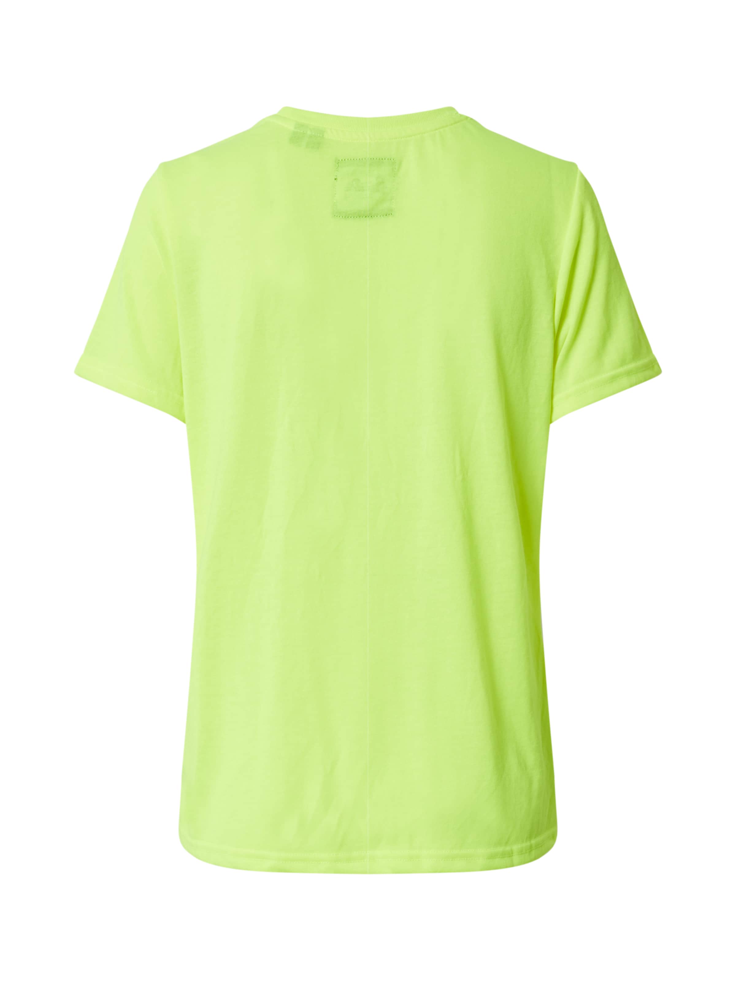 Superdry Shirt Vl Outline in Neongelb 