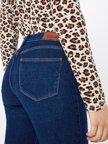 WRANGLER Skinny Jeans 'High Rise' i blå