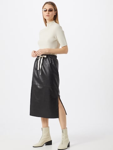 Designers Remix Skirt 'Mari Midi Skirt' in Black