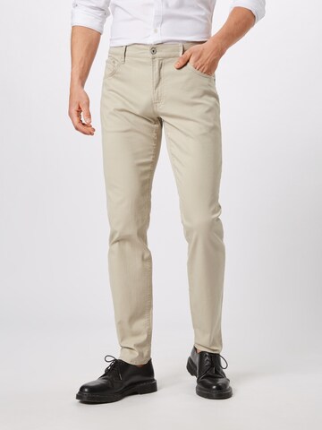 BRAX Slimfit Hose 'Cooper Fancy' in Beige