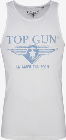 TOP GUN Tank Top 'Pray' in Weiß: predná strana