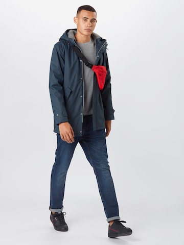 Derbe Regular fit Winter Jacket in Blue