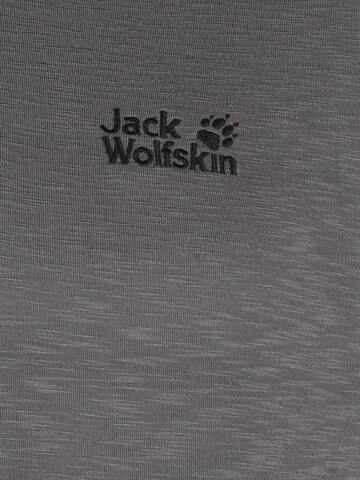 JACK WOLFSKIN Poloshirt 'Travel' in Grau