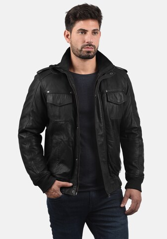 !Solid Lederjacke 'Camash' in Schwarz: predná strana