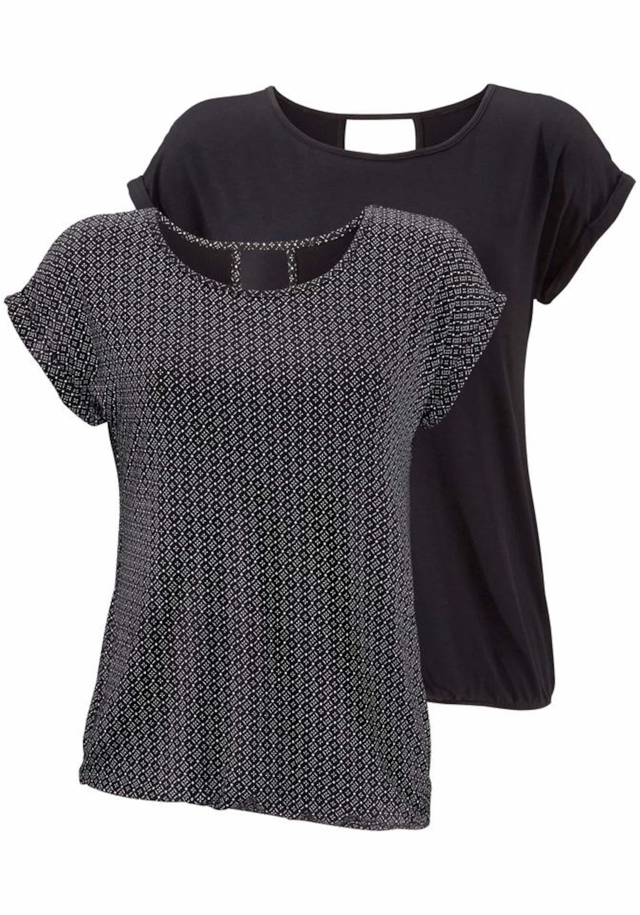 LASCANA Tričko – černá: přední strana