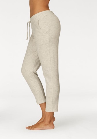 LASCANA Regular Pajama pants in Beige