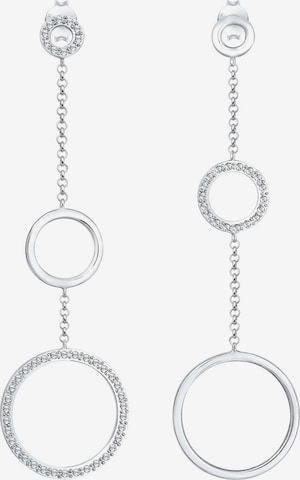 ELLI PREMIUM Earrings 'Kreis' in Silver: front
