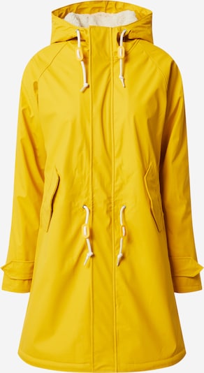 Derbe Ανοιξιάτικο και φθινοπωρινό παλτό 'Travel Cozy Friese' σε κίτρινο / κόκκινο φωτιάς / μαύρο / λευκό, Άποψη προϊόντος