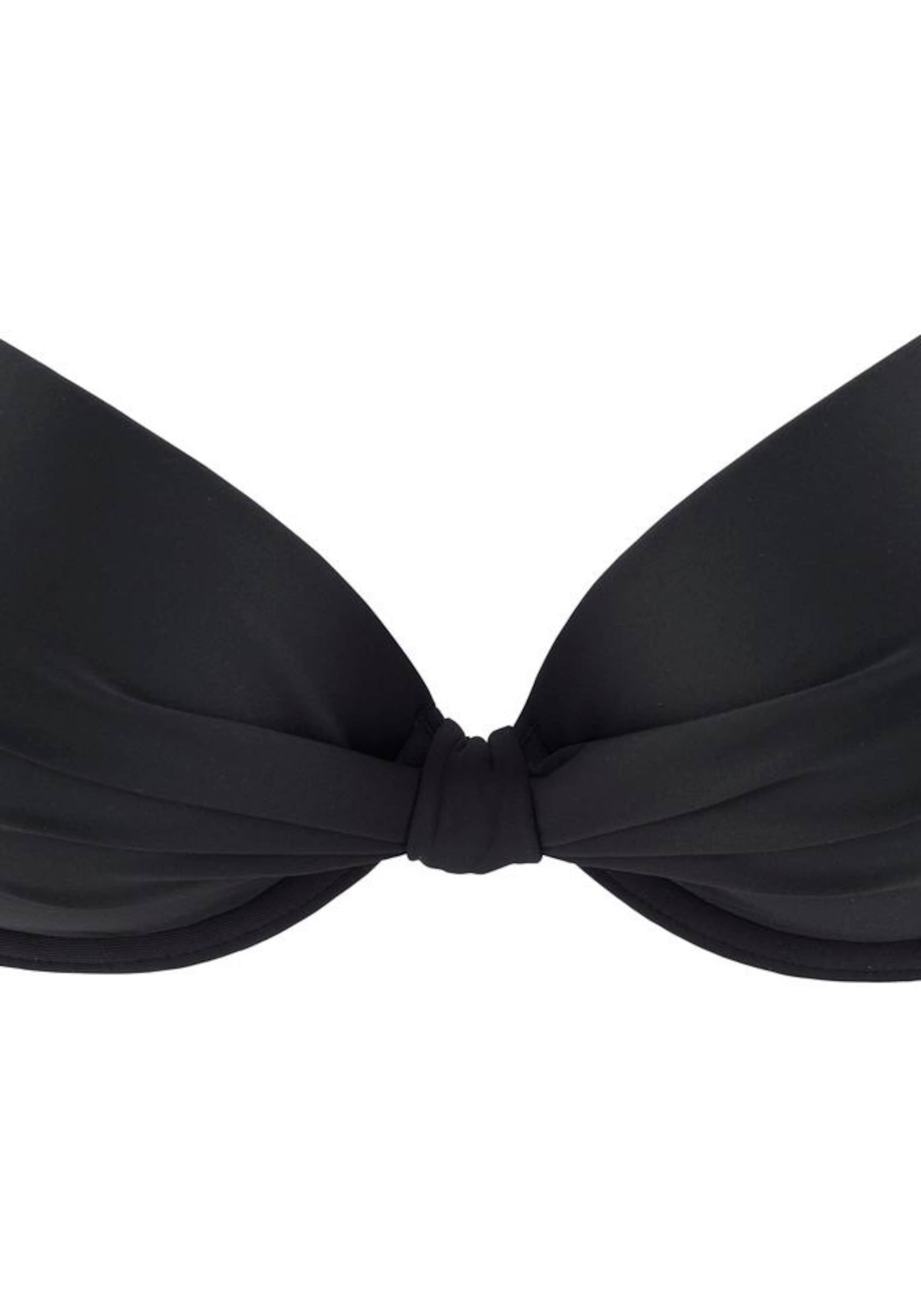 s.Oliver T-shirt Bikini top 'Spain' in Black