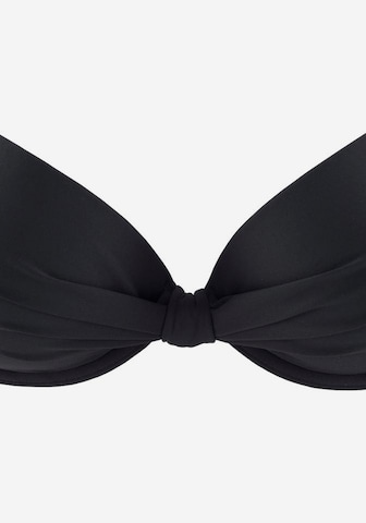 Push-up Top per bikini 'Spain' di s.Oliver in nero