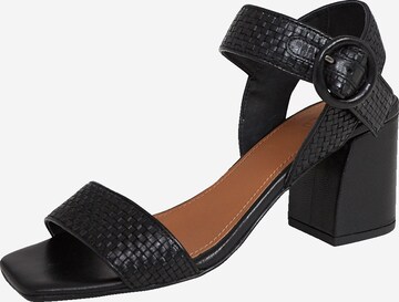 EDITED Sandalette 'Indra' in Schwarz: predná strana