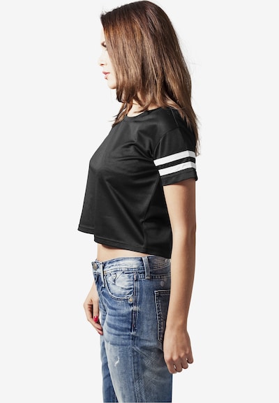 Urban Classics Shirt in de kleur Zwart / Wit, Productweergave