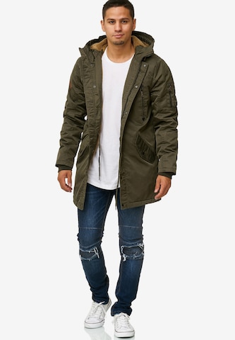 INDICODE JEANS Winterparka 'Bardsley' in Groen