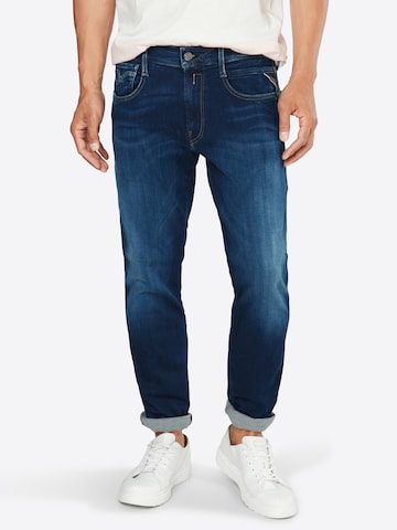 REPLAY Slimfit Jeans 'Anbass' in Blauw: voorkant