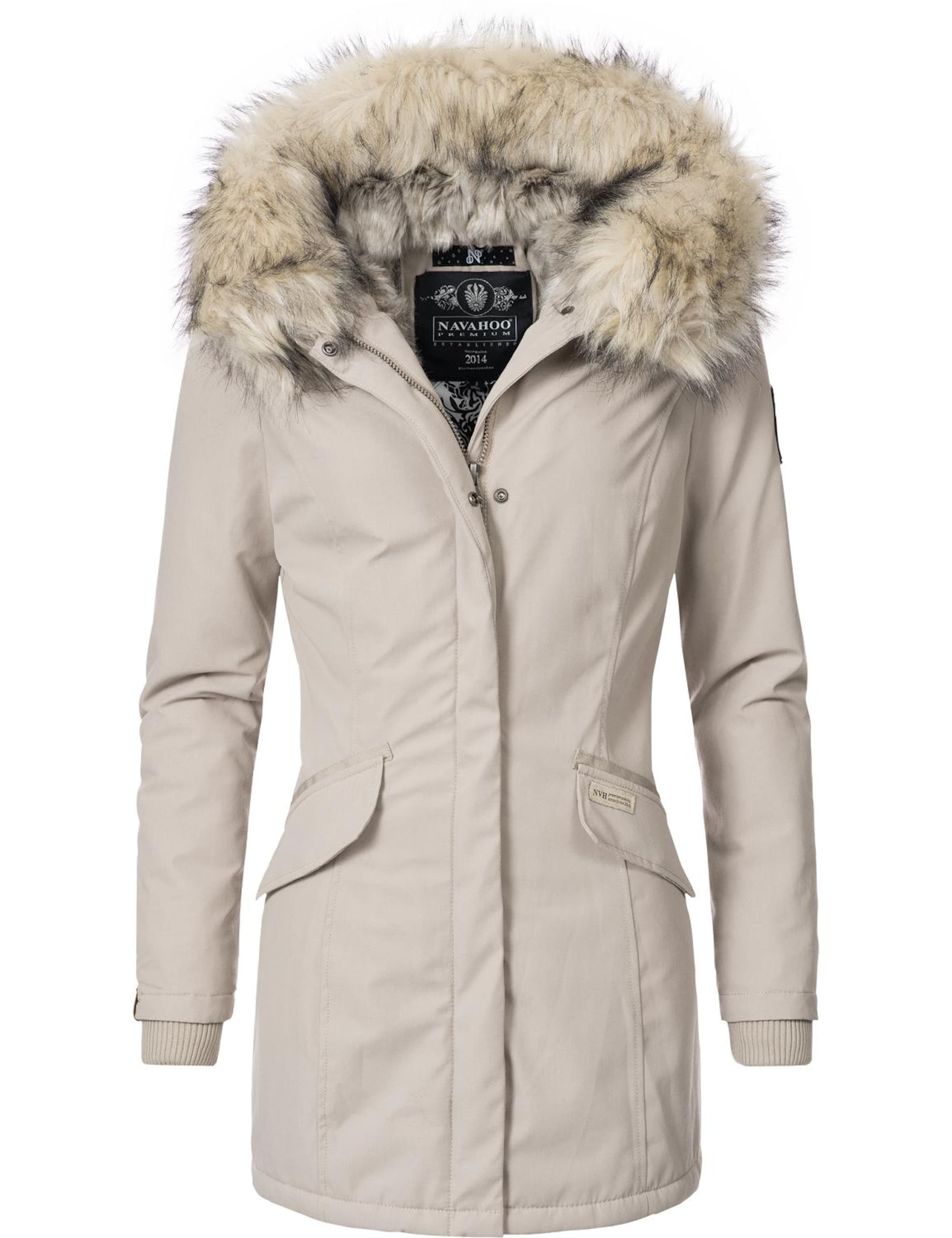 Manteau d’hiver 'Cristal' NAVAHOO en beige : devant