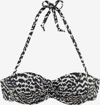 LASCANA Hauts de bikini 'Clara' en beige / noir, Vue avec produit