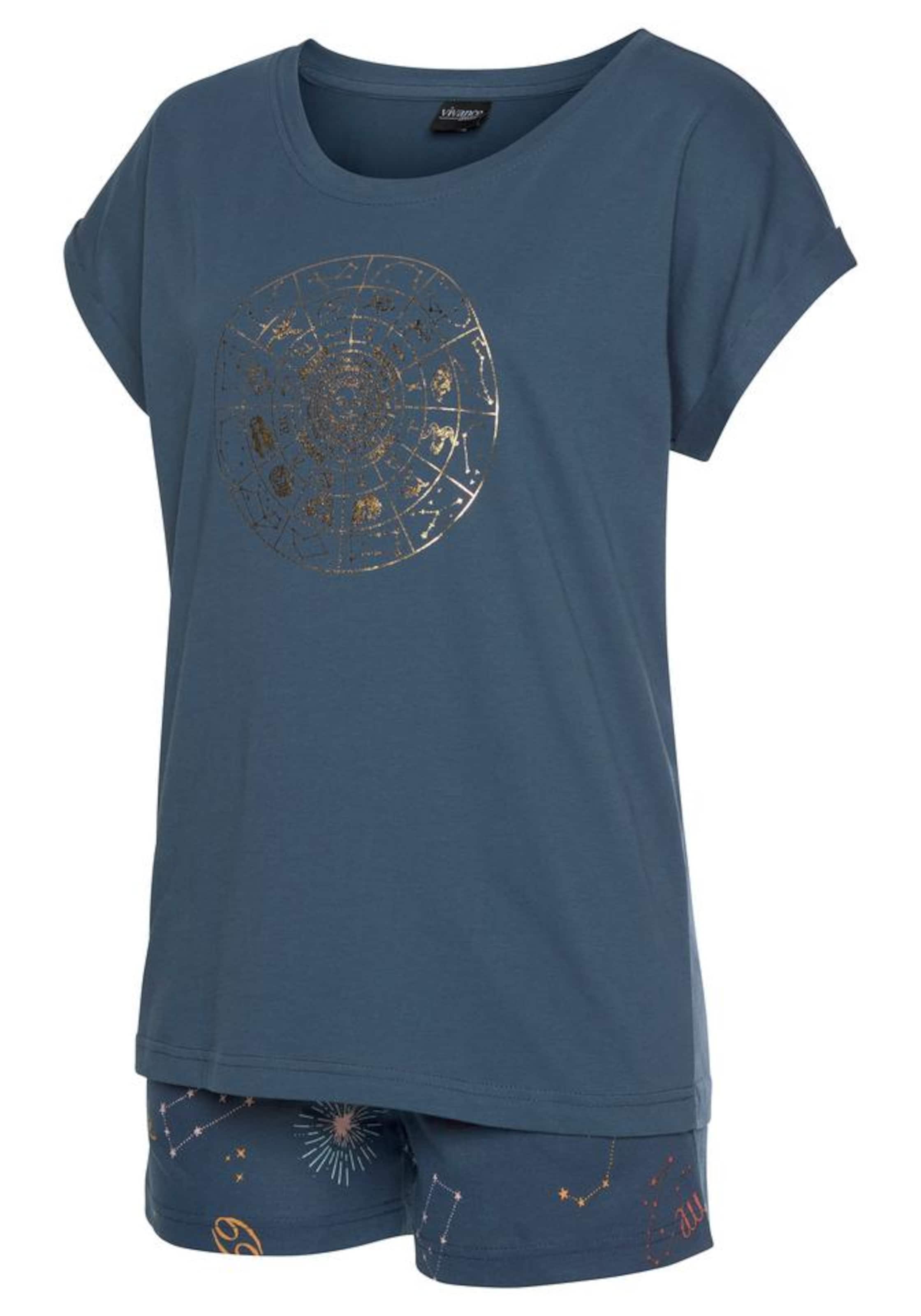 VIVANCE Pyjama in Blau