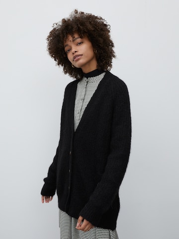 EDITED Cardigan 'Eliandro' i sort: forside