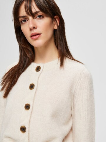 SELECTED FEMME Cardigan 'SLFSIA' i hvid