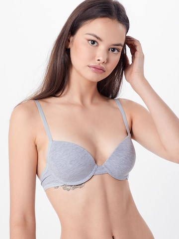 SLOGGI T-shirt Bra '24/7 100' in Grey: front