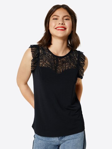 VERO MODA Blouse 'VMAlberta' in Zwart: voorkant