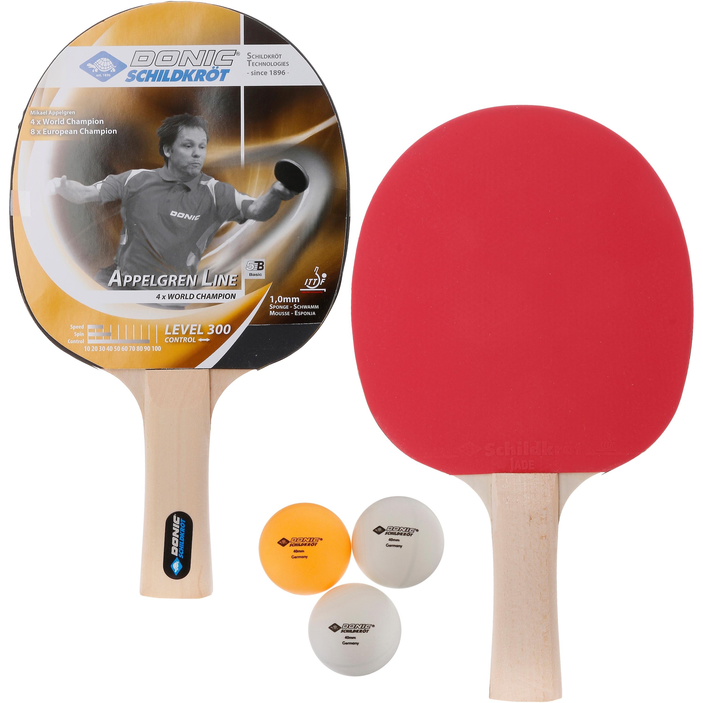 Donic-Schildkröt Racket 'Set Level 300' in Red: front