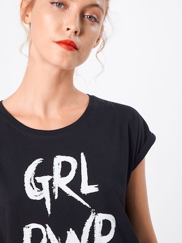 Merchcode T-Shirt 'Grl Pwr' in Schwarz