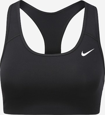 NIKE Regular Спортен сутиен в черно: отпред