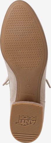 TAMARIS Schnürschuhe in Beige