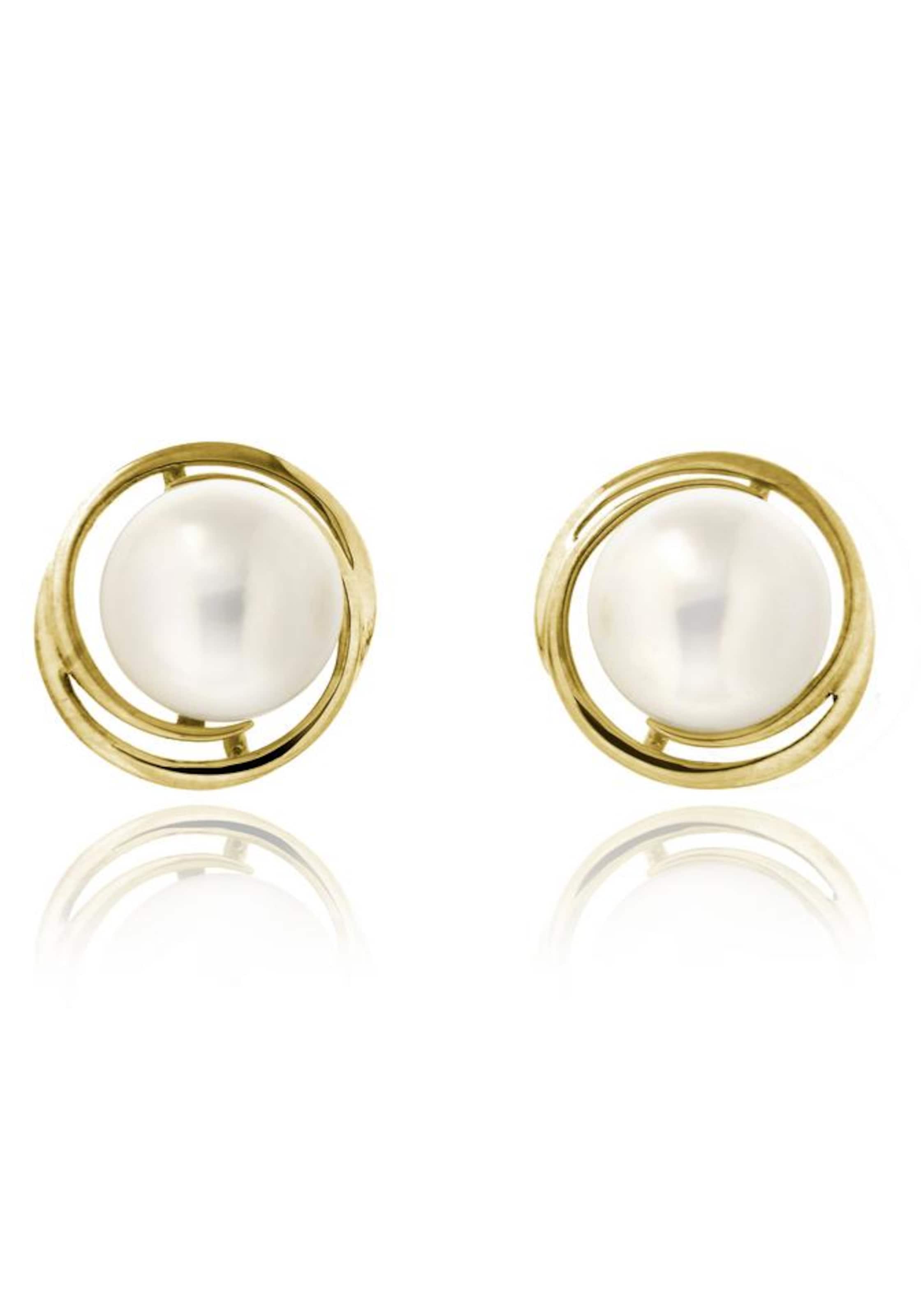 FIRETTI Ohrstecker in Gold: Vorderseite