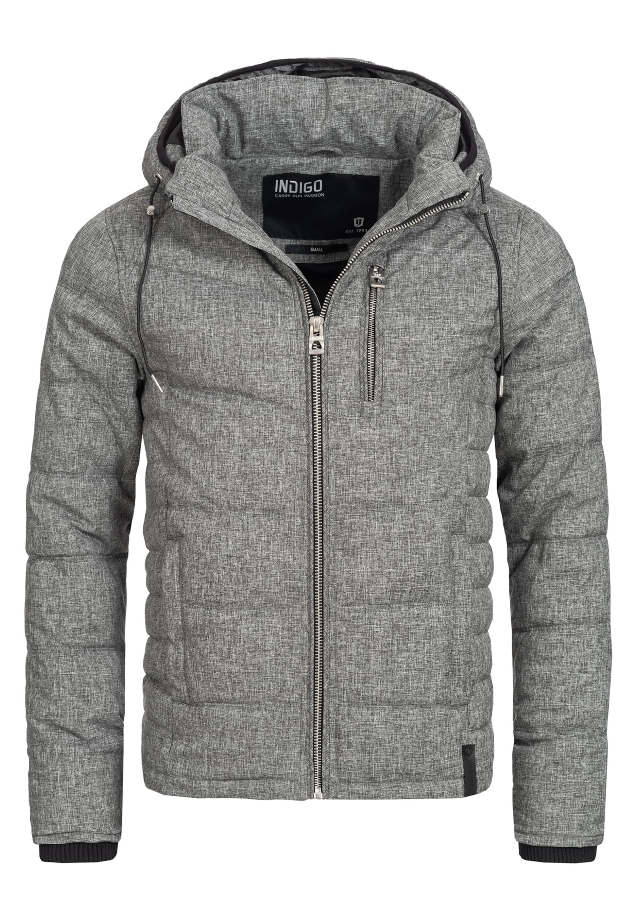 INDICODE JEANS Winterjacke 'Circus' in Grau: Vorderseite