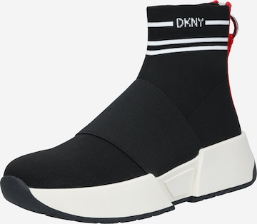 DKNY Magas szárú sportcipők 'Marini' - fekete: elől