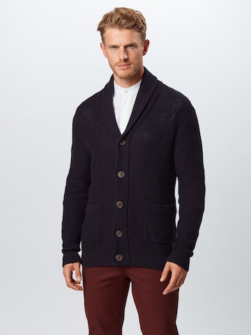 SELECTED HOMME Strickjacke 'RICHARD' in Blau