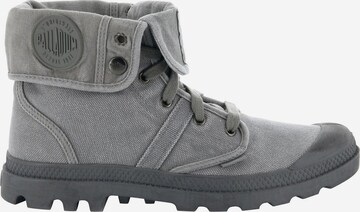 Palladium Lace-Up Ankle Boots 'Baggy' in Grey