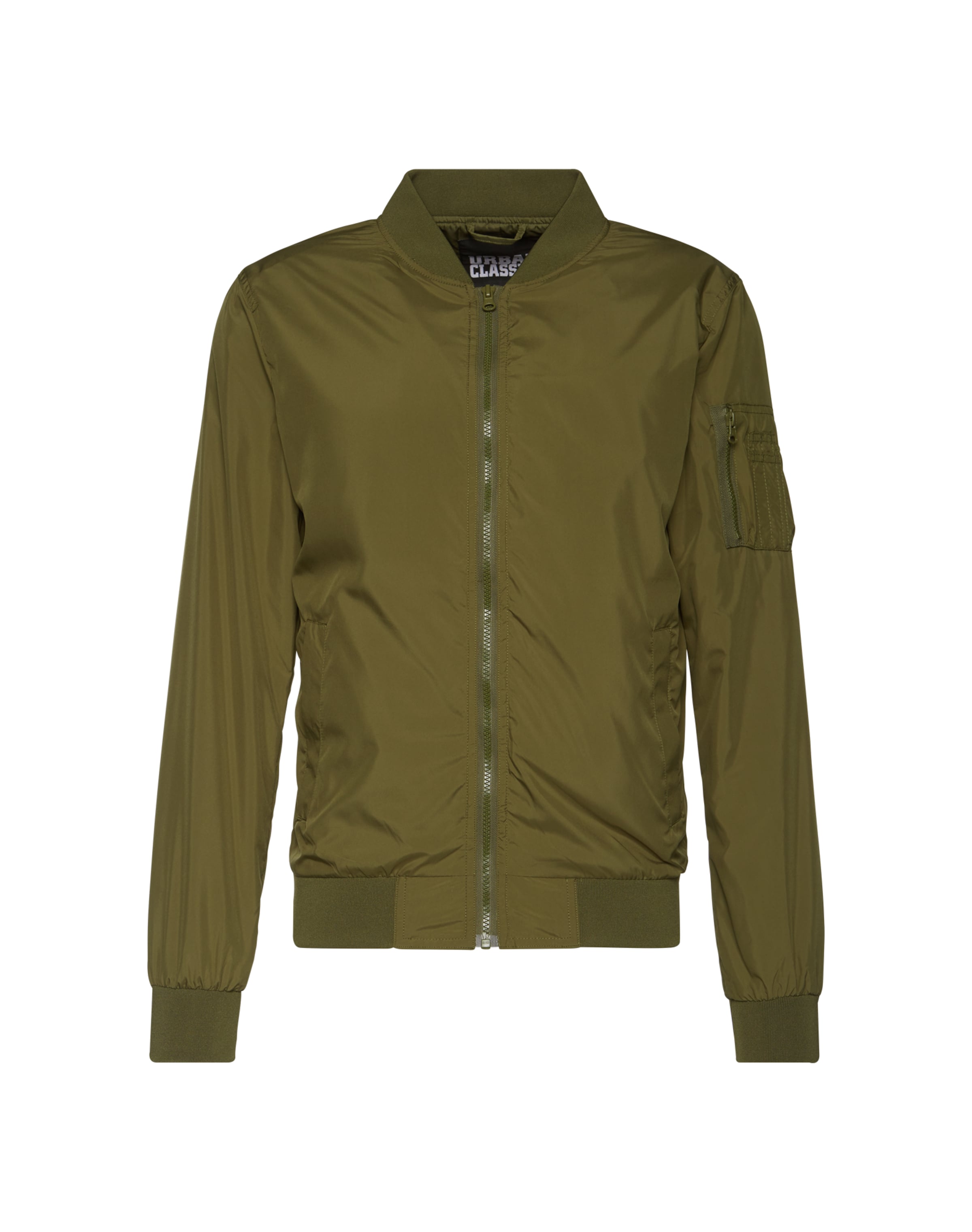 Urban Classics Övergångsjacka i grön: framsida