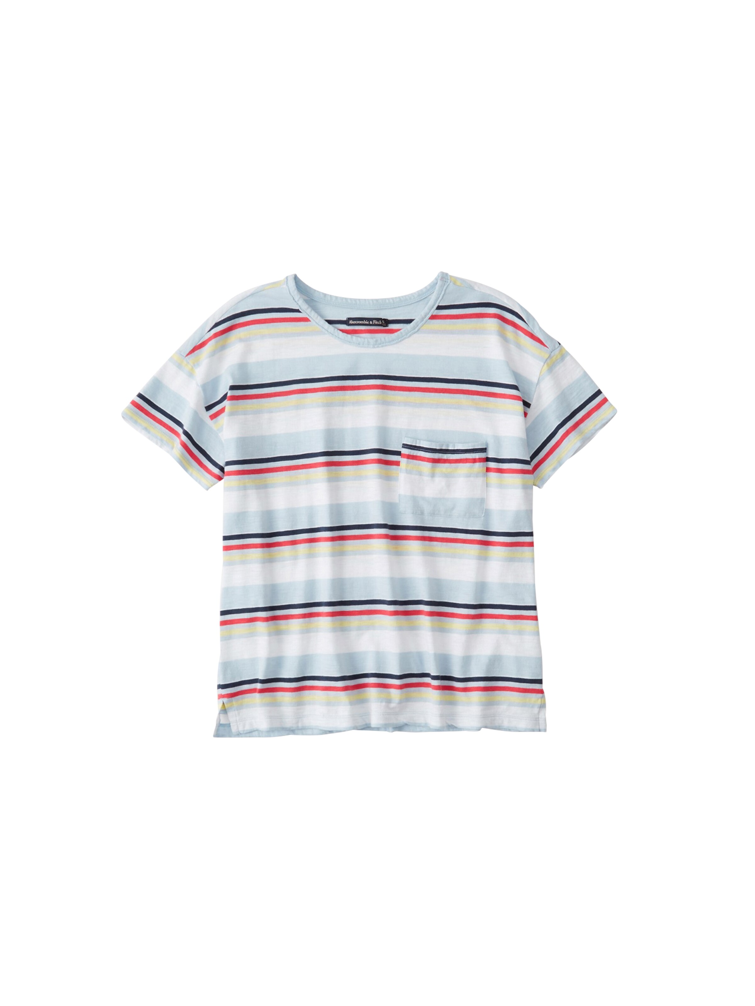 Abercrombie & Fitch - Shirt 'SB19-SS DROP SHOULDER TEE STRIPE' in de kleur Gemengde kleuren