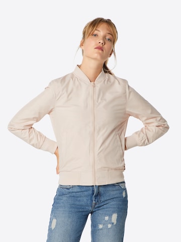 Veste mi-saison Urban Classics en rose : devant