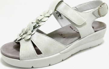 SEMLER Sandalen met riem in Wit: voorkant