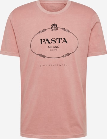 rožinė EINSTEIN & NEWTON Standartinis modelis Marškinėliai 'Pasta': priekis