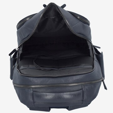 Piquadro Backpack 'Black Square 3444' in Blue