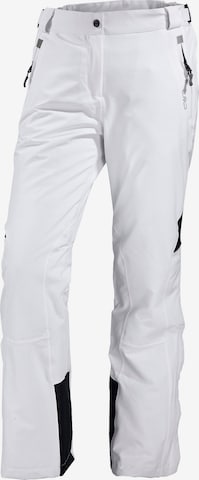 Pantaloni outdoor de la CMP pe alb: față