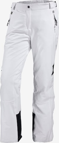 CMP Regular Outdoor Pants in White: front