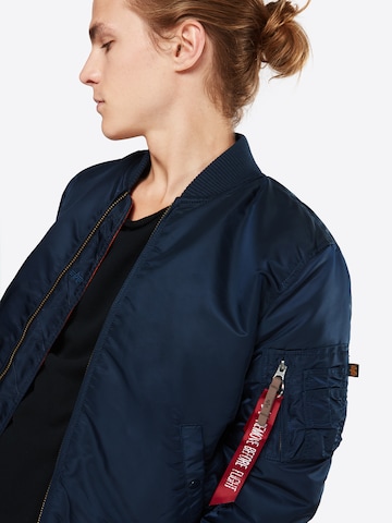 ALPHA INDUSTRIES Φθινοπωρινό και ανοιξιάτικο μπουφάν σε μπλε