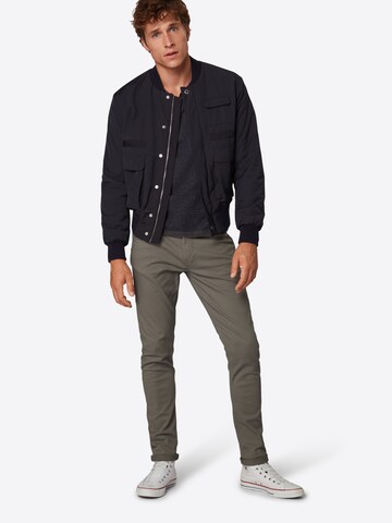 BLEND Slim fit Chino trousers 'Natan' in Grey