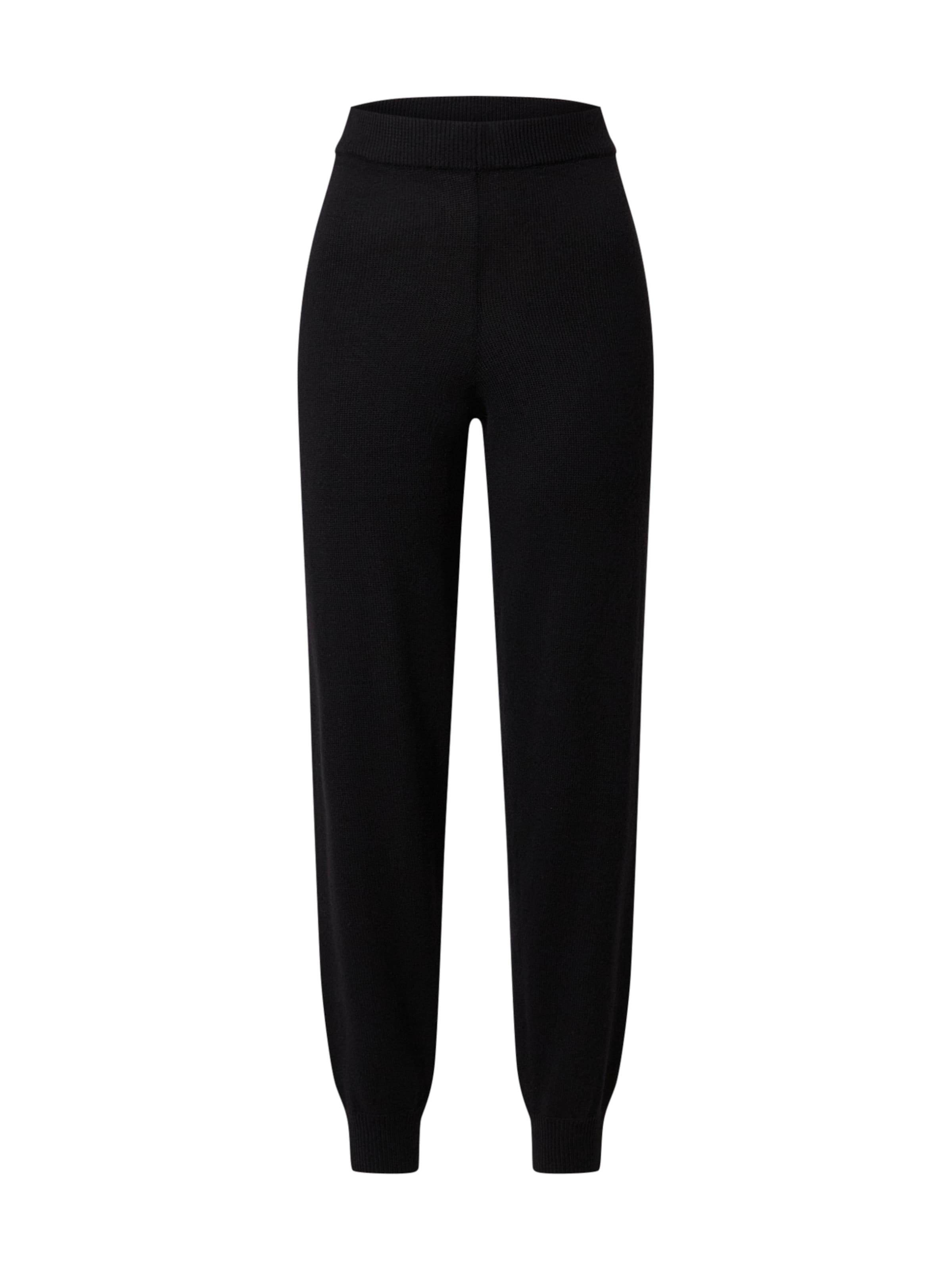 EDITED Tapered Broek 'Giona' in Zwart: voorkant