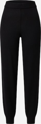 EDITED Tapered Broek 'Giona' in Zwart: voorkant