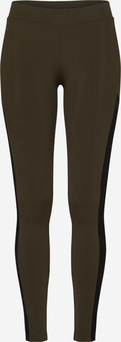 Urban Classics Skinny Leggings in Green: front